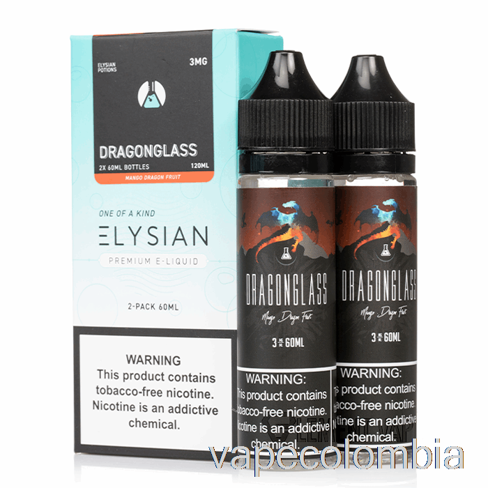 Kit Vape Completo Dragonglass - Elysian Labs - 120ml 6mg